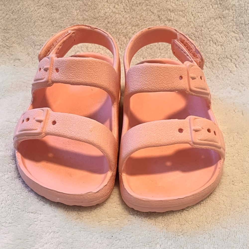 Pastel Pink Baby Sandles Size #4 Used